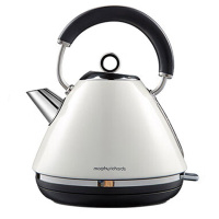 摩飞电水壶1.5L大容量宽嘴304不锈钢烧水壶米白色MR7076A