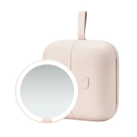 觅光美妆镜户外化妆镜日光镜随身镜带磁吸M2(颜色随机)