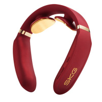 SKG颈椎按摩器低频脉冲智能颈部按摩仪热敷脖子时尚红4330