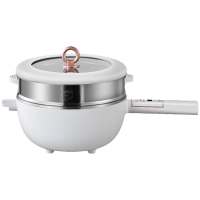 摩动电炒锅多功能炒菜不粘煎炒MD-DCG03L(带不锈钢蒸笼)