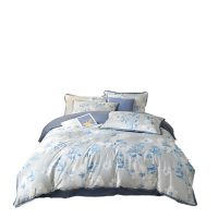 天琴床品四件套面料细腻柔软丝滑色牢度高烟雨江南TQ-T149