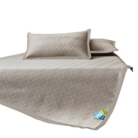 天琴凉席三件套柔软高密蜂窝三明治透气网眼浮光格影TQ-Q73