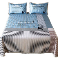 天琴凉席三件套凉而不冰加密纺织提花工艺鹿鸣之语TQ-Q69