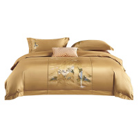 恒源祥床品四件套触感顺滑舒适亲肤柔软江山1DB23605