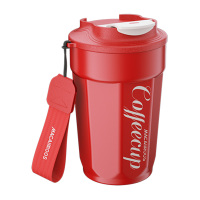 迈卡罗咖啡杯400ml不锈钢真空密封防漏携带方便MC-8381BW