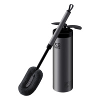 大卫马桶刷自开合飞翼门复合刷污头细密弹性丝软胶舌立体通风口H7