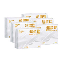 德佑绵柔巾80片*6包棉赛尔抽取式纸巾2001DYCT362