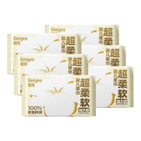 德佑绵柔巾80片*6包质地柔软平纹设计经典款10030368