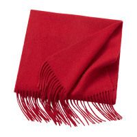 恒源祥围巾30*180cm细腻舒适酒红色HEA529501