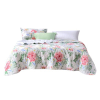 富安娜床品轻松水洗七孔抗菌印花夏被巧若芙蓉152*210cm