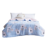 罗莱夏被悦享绵柔花语微澜家用经典空调被纤维被150*200cm