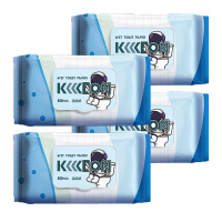 奇强湿厕纸1层*80片*4包柔软亲肤舒爽速干QQSCD170