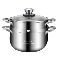 贝伦斯蒸锅24cm上蒸下煮受热均匀带蒸笼BLS-GETZG24