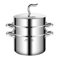 贝伦斯蒸锅28cm加厚加深一锅多用带蒸笼BLS-CSZG28
