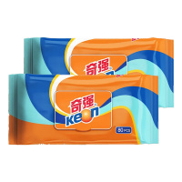 奇强厨房湿巾1层*80抽*2包强力去污高效除菌QQCFD125