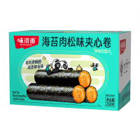味滋源海苔卷酥脆可口三重口感咸香交织咔滋鲜香肉松味250g
