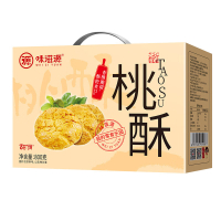味滋源桃酥金黄焦香入口酥脆饱腹感强独立包装黑芝麻味800g