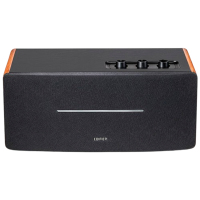 漫步者蓝牙音箱木质箱体自然纯净顶部调节方便快捷连接稳定棕木纹D12