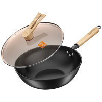 康巴赫炒锅32cm耐刮耐磨隔热防烫底厚壁薄KGZ-C32T