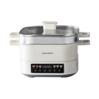 摩飞电火锅上蒸下炖一锅两吃受热均匀设计新颖清洗方便MR8901