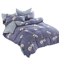 天琴床品四件套色泽鲜艳均匀色牢固耐用高采花蜜TQ-T112