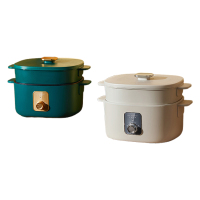 生活元素多功能电煮锅机械版电烤炉电火锅不粘锅麦饭石家用J12