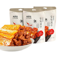 来伊份QQ豆干好吃美味即食解馋豆香四溢香辣味125g*3包
