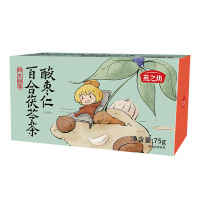 燕之坊茯苓茶酸枣仁百合香味浓郁清润甘甜即泡即饮盒装75g