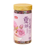 燕之坊红玫瑰茶香味浓郁茶色透亮密封防潮即泡即饮罐装100g
