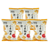 来伊份小米锅巴香辣过瘾嘎嘣脆爽咸香交织椒麻带劲香辣味78g*5包