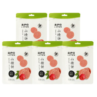 来伊份山楂饼酸甜爽口软糯细腻果香醇厚开胃解腻80g*5包