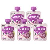 来伊份吸吸果冻葡香清甜丝滑爽口Q弹多汁清新解腻葡萄味78g*5包