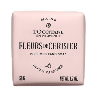 欧舒丹香皂轻柔洁净细腻泡沫馥郁花香便捷甜蜜樱花款50g