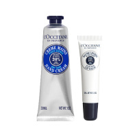 欧舒丹护唇手礼盒长效保湿滋润细腻舒缓肌肤乳木果款2件套