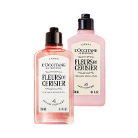 欧舒丹沐浴润肤礼盒长效保湿轻柔细腻轻薄触感甜蜜樱花新款2件套