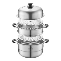 九阳蒸锅28cm四层大容量循环蓄热材质厚实CF28T-CZ113