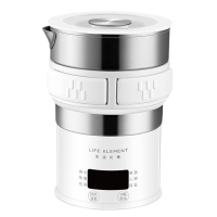 生活元素电热壶智能触碰快捷安全保温功能隐藏把手电子款极地白I65
