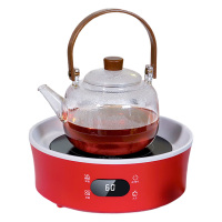 生活元素电陶炉智能触控厚实耐用功能多样清理简单红色SK20