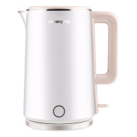 九阳电水壶1.7L双钢杯体防烫隔热广口设计清洗方便K17-F11