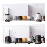 五拾缘茶具雅致格调高温烧制甄选陶土远山雅韵多彩套组WSY-24A13