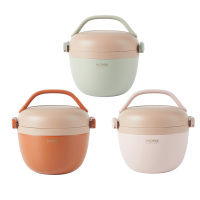 MOMOCONCEPT食物盒方便清洗大立方双层保温款680ml(颜色随机)