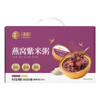 绿帝燕窝紫米粥开盖即食香糯爽滑独立包装便携美味260g*6碗