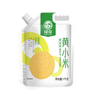 绿帝小米饱满金黄自然清香口感柔软米香四溢香滑软糯吸嘴装1kg