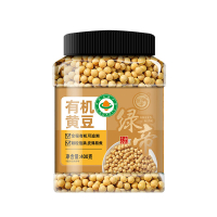 绿帝黄豆有机表面光滑颗颗饱满大小均匀色泽金黄香味醇厚400g