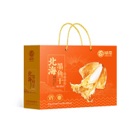 绿帝干货礼盒北海墨鱼紫菜口感鲜美香甜色泽自然口感滑嫩体型完整380g