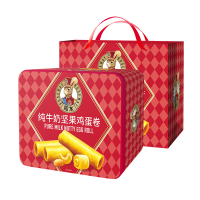 如水鸡蛋卷香酥薄脆金黄焦香奶香浓郁层层易碎唇齿留香红罐468g