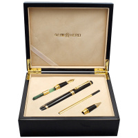 英雄钢笔组合装速干防漏日常通勤笔身轻巧便携龙夹款1111