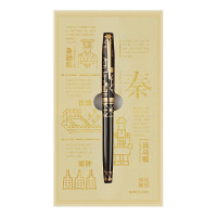 英雄钢笔14K金笔防指纹涂层工艺笔身持久洁净朝代系列简装100