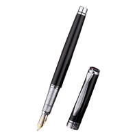 英雄钢笔笔杆弧度贴合指腹曲线金属笔身沉稳不坠手轻盈便携501-1