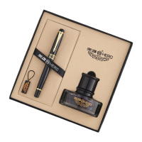 英雄钢笔书写流畅顺滑非碳素墨水简约大气雅悦礼品套装1501